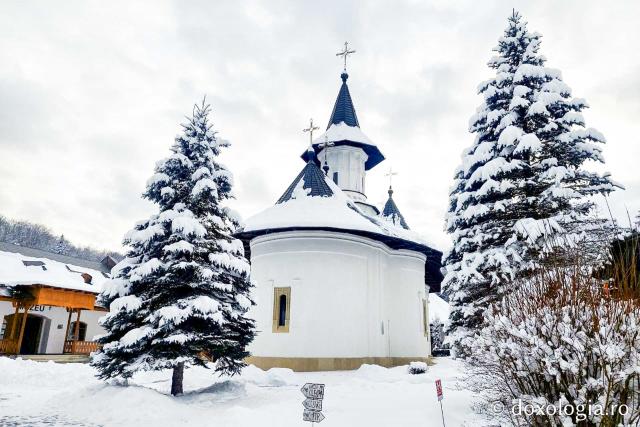 Tăcerea zăpezii la Sihăstria – frumusețea unei zile de februarie