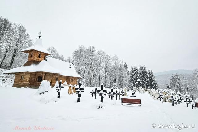 Tăcerea zăpezii la Sihăstria – frumusețea unei zile de februarie