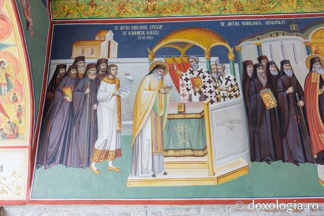 Fresca de la intrarea Mănăstirii Antim
