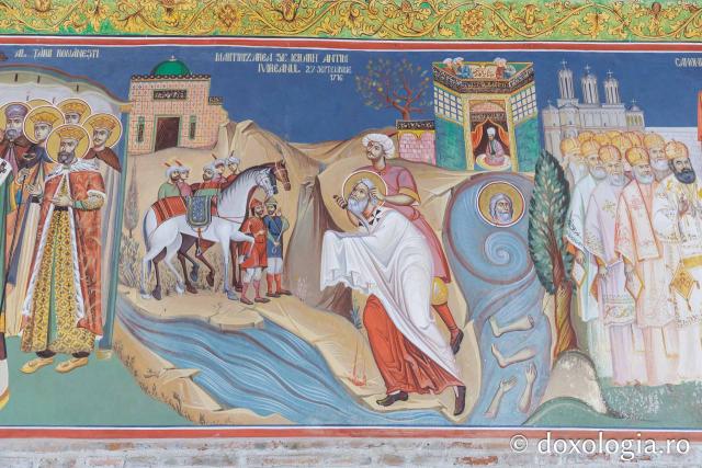 Fresca de la intrarea Mănăstirii Antim