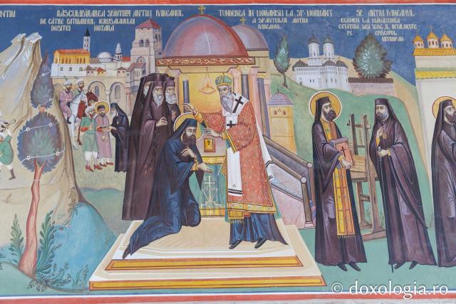 Fresca de la intrarea Mănăstirii Antim