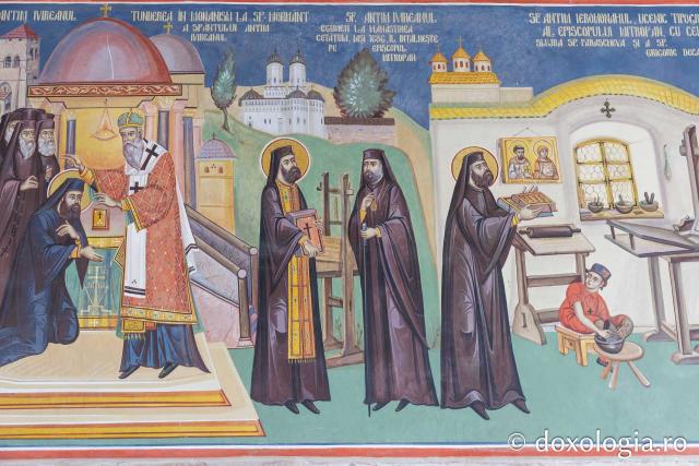 Fresca de la intrarea Mănăstirii Antim