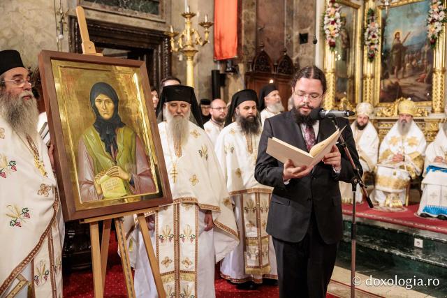 Proclamarea locală a canonizării Sfintei Mărturisitoare Blandina de la Iași