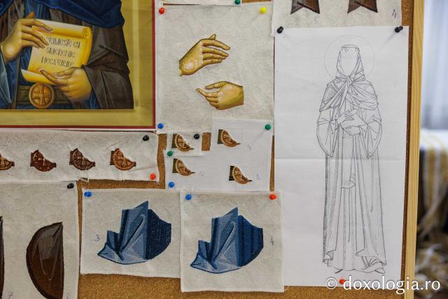 Veșmânt brodat pentru Sfânta Cuvioasă Filotimia de la Râmeț