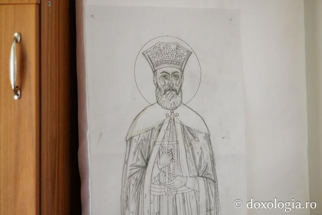Veșmânt brodat pentru Sfântul Constantin Brâncoveanu