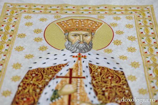 Veșmânt brodat pentru Sfântul Constantin Brâncoveanu