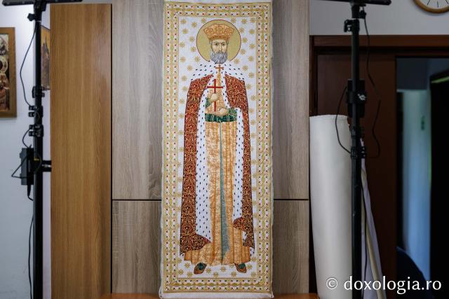 Veșmânt brodat pentru Sfântul Constantin Brâncoveanu
