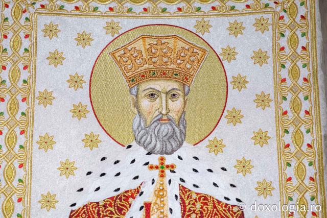 Veșmânt brodat pentru Sfântul Constantin Brâncoveanu