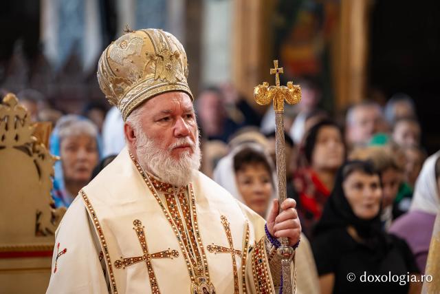 PS Visarion, Episcopul Tulcii, a slujit Sfânta Liturghie la Catedrala Mitropolitană din Iași în cea de-a patra zi de pelerinaj