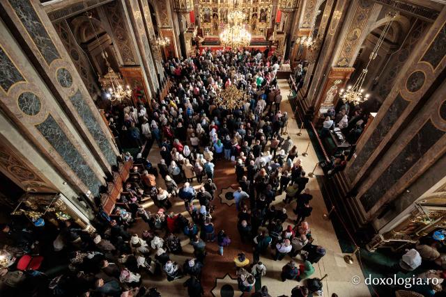 PS Visarion, Episcopul Tulcii, a slujit Sfânta Liturghie la Catedrala Mitropolitană din Iași în cea de-a patra zi de pelerinaj