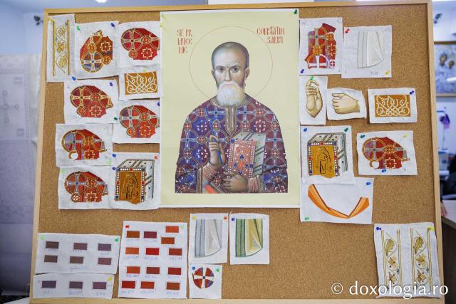 Veșmânt brodat pentru Sfântul Preot Mucenic Constantin Sârbu