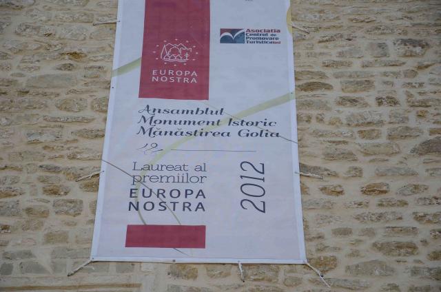 Ceremonia de dezvelire a plachetei Europa Nostra - Mănăstirea Golia