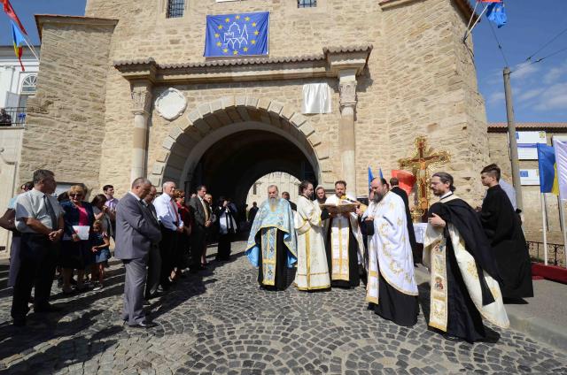 Ceremonia de dezvelire a plachetei Europa Nostra - Mănăstirea Golia