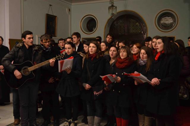 Colindători la Reşedinţa Mitropolitană - ASCOR şi ATOR Iaşi, Botoşani, Tg. Neamt şi Roznov