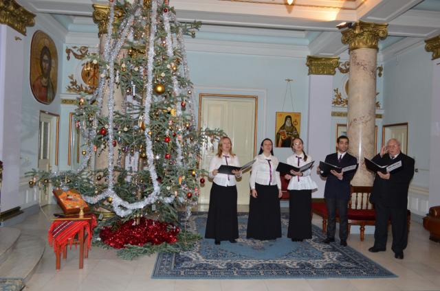 Colindători la Reşedinţa Mitropolitană - Cvintet Universitatea de arte George Enescu