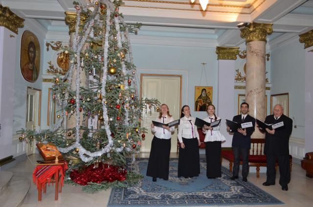 Colindători la Reşedinţa Mitropolitană - Cvintet Universitatea de arte George Enescu