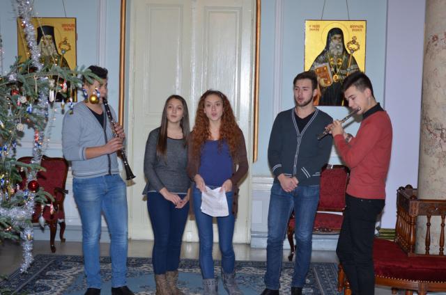 Colindători la Reşedinţa Mitropolitană - Grupul Instrumental Cvintet, Liceul Octav Bancila din Iasi