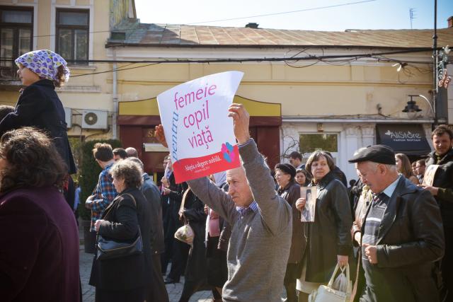 Galerie foto - Marșul pentru viață - fragmente, 23 martie 2014, Iași
