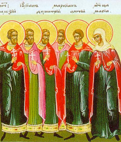 Sfinții 10 Mucenici Mărturisitori pentru icoana lui Hristos