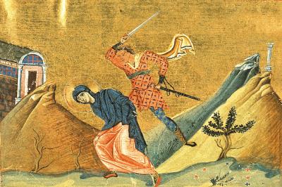 Sfânta Muceniță Eufrasia - miniatură din Menologhionul lui Vasile al II-lea Macedoneanul (985. Vatican Library. Roma.) Sfânta Muceniță Eufrasia