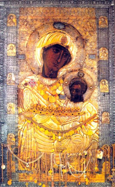 Icoana Maicii Domnului din Iviron Sosirea icoanei Maicii Domnului la Iviron