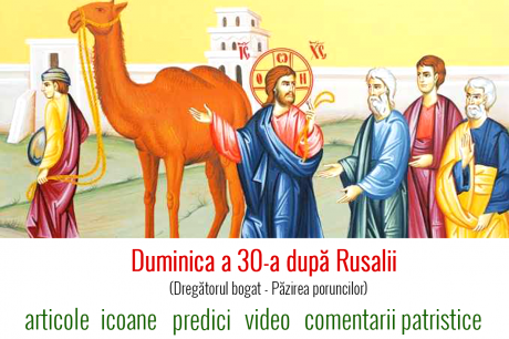 Duminica a 30-a după Rusalii (Dregătorul bogat – Păzirea poruncilor)