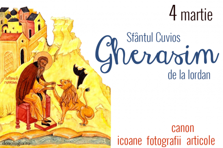 Sfântul Cuvios Gherasim de la Iordan