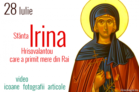 Sfânta Cuvioasă Irina Hrisovalantou, care a primit mere din Rai