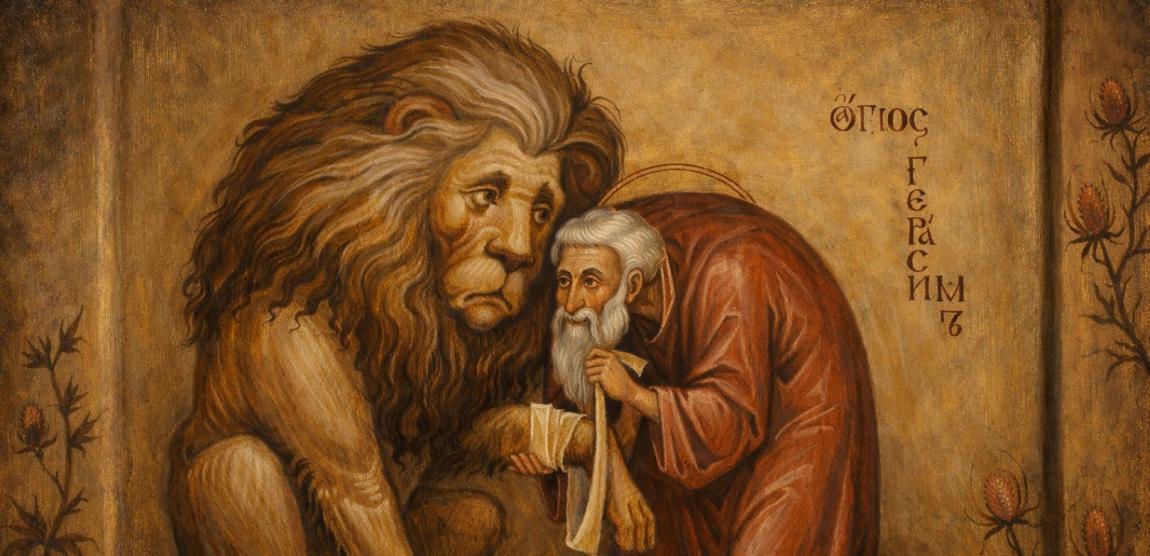 Sfântul Cuvios Gherasim de la Iordan