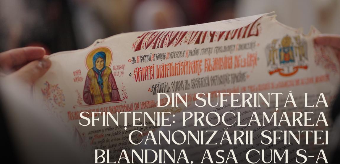 (Video) Din suferință la sfințenie: proclamarea canonizării Sfintei Blandina, așa cum s-a trăit la Iași