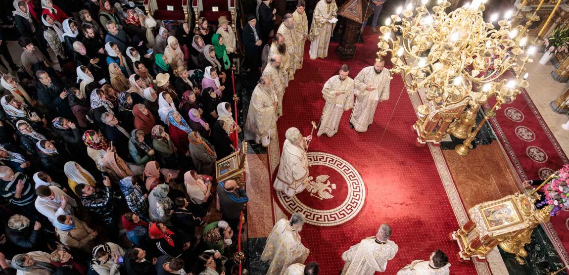 PS Visarion, Episcopul Tulcii, a slujit Sfânta Liturghie la Catedrala Mitropolitană din Iași în cea de-a patra zi de pelerinaj