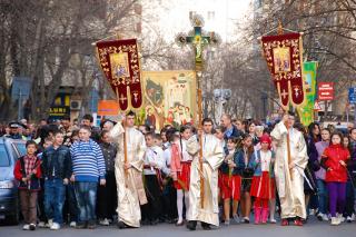 Pelerinajul de Florii în Arhiepiscopia Iaşilor