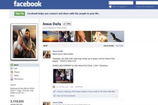 Paginile de Facebook “Iisus în fiecare zi” şi “Biblia” adună milioane de cititori