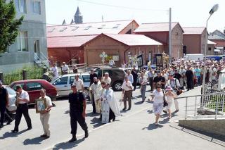 Procesiune la Fălticeni de sărbătoarea Sfântului Prooroc Ilie Tesviteanul