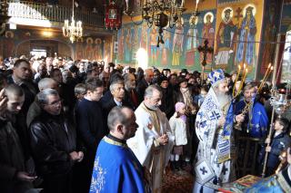 Moment de binecuvântare la Biserica „Sfânta Parascheva“ din Iaşi