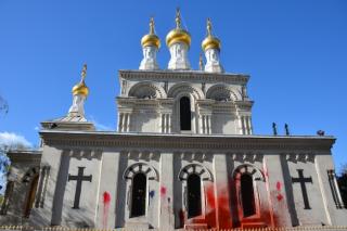 Catedrala ortodoxă rusă din Geneva a fost vandalizată