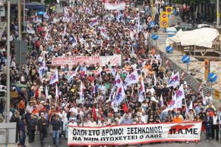 Greva instituţiilor media din Grecia