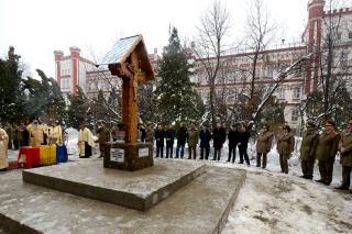 Sfinţire de troiţă la Brigada 15 Mecanizată „Podu Înalt“ - Iaşi