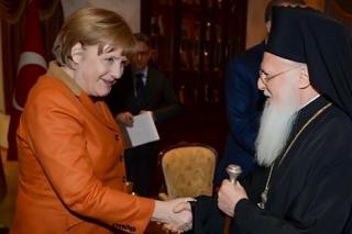 Întâlnirea Patriarhului Ecumenic cu Angela Merkel