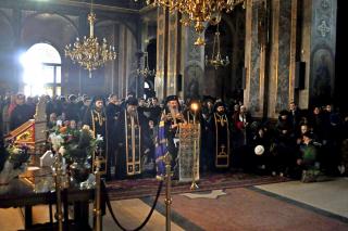 Ultima parte a Canonului Mare la Catedrala mitropolitană din Iaşi