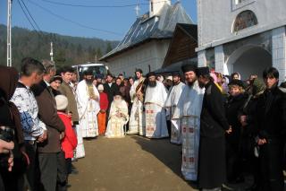 In memorian: Părintele Justin Pârvu, la punerea pietrei de temelie a Schitului Buba