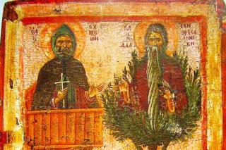 Patriarhul Efrem al Antiohiei vizitează pe Simeon, copilul stâlpnic