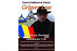 Grigore Leşe va concerta la Moineşti