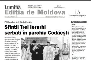 Cinci ani de la apariţia Ediţiei de Moldova a „Ziarului Lumina”
