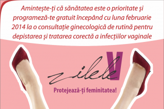 Campania Națională "Zilele V – Protejează-ți feminitatea!" se desfășoară în perioada 10 februarie - 10 martie