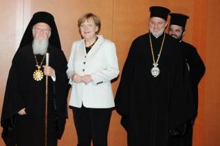 Patriarhul Bartolomeu în vizită la Angela Merkel