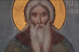 Troparul Sfântului Mucenic Isidor din Hios (în limba greacă)