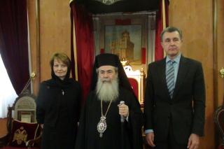 Principesa Margareta și Principele Radu în vizită la Patriarhia Ierusalimului