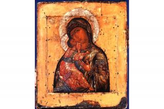 Icoana Maicii Domnului „Cea iubitoare” a Peșterilor din Pskov (1524)