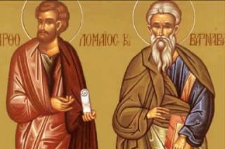 Sfinții Apostoli Bartolomeu și Barnaba